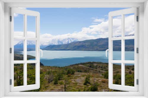 Fototapeta Naklejka Na Ścianę Okno 3D - Torres del Paine National Park landscape, Chile