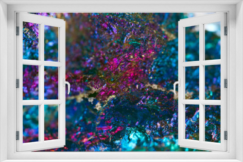 Fototapeta Naklejka Na Ścianę Okno 3D - Beautiful texture of natural crystals. Mineral its blurred natural background. Colorful Beautiful background. Macro.