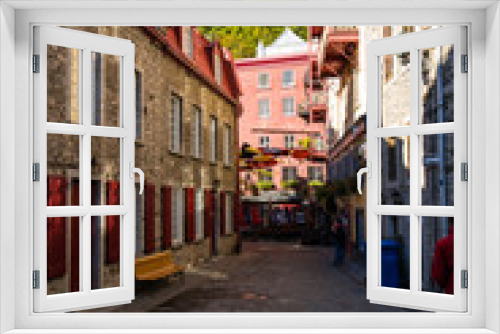 Fototapeta Naklejka Na Ścianę Okno 3D - Old town of Quebec, Canada