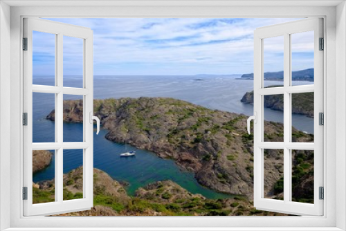 Fototapeta Naklejka Na Ścianę Okno 3D - Mediterranean coastline landscape in Creus Cape. Girona, Spain. Horizontal