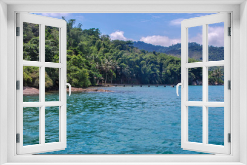 Fototapeta Naklejka Na Ścianę Okno 3D - tropical island in the sea Paraty Rio de Janeiro