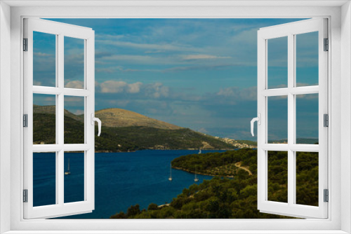 Fototapeta Naklejka Na Ścianę Okno 3D - View over the coastline of Croatia