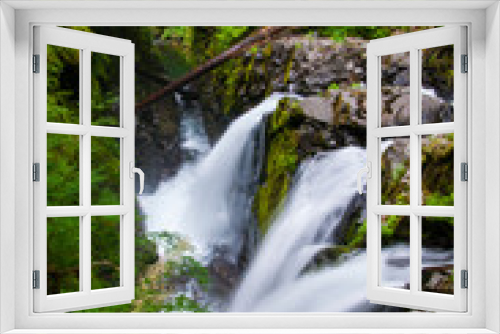 Fototapeta Naklejka Na Ścianę Okno 3D - Sol Duc Falls