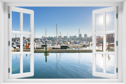 Fototapeta Naklejka Na Ścianę Okno 3D - yaletown harbor