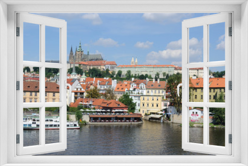 Fototapeta Naklejka Na Ścianę Okno 3D - Prague Skyline