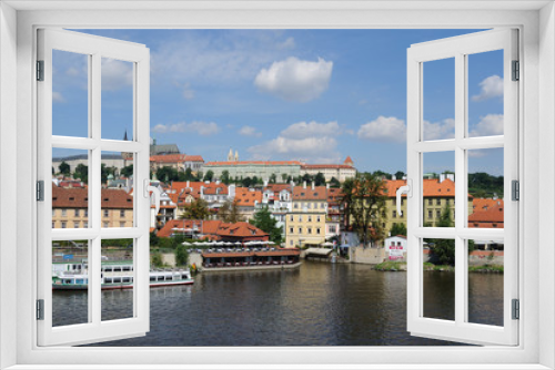 Fototapeta Naklejka Na Ścianę Okno 3D - Prague Skyline