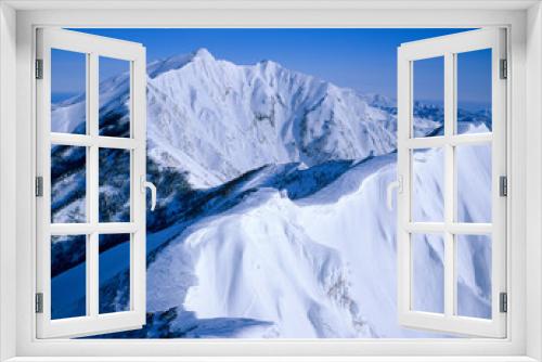 Fototapeta Naklejka Na Ścianę Okno 3D - Kashima Spear-dake, severe winter period - 厳冬期の鹿島槍ヶ岳