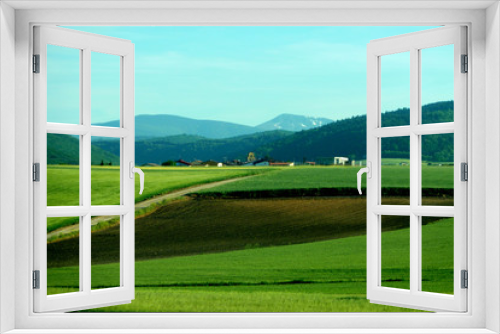 Fototapeta Naklejka Na Ścianę Okno 3D - Navarra. Rural fields. Spain