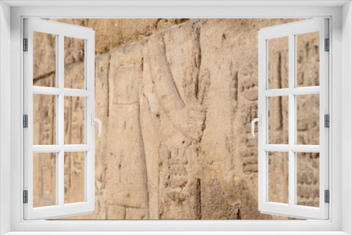 Fototapeta Naklejka Na Ścianę Okno 3D - ancient egyptian wall detail