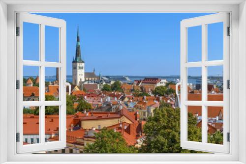 Fototapeta Naklejka Na Ścianę Okno 3D - Panoramic view of Tallinn, Estonia