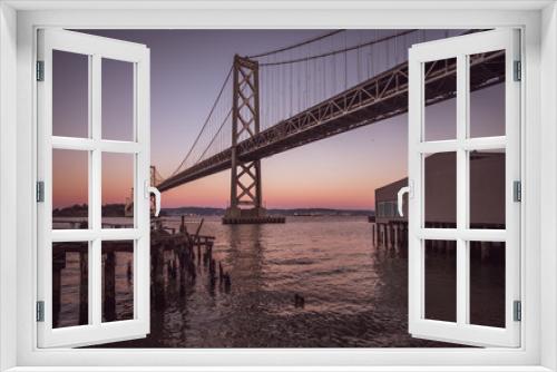 Fototapeta Naklejka Na Ścianę Okno 3D - Oakland Bay Bridge
