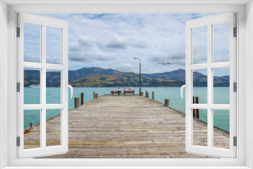 Fototapeta Naklejka Na Ścianę Okno 3D - Akaroa Peninsula near Christchurch, New-Zealand