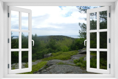 Fototapeta Naklejka Na Ścianę Okno 3D - Mountain Forest