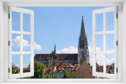 Fototapeta Naklejka Na Ścianę Okno 3D - Cathedral - Regensburg, Germany