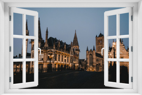Fototapeta Naklejka Na Ścianę Okno 3D - The architecture of Ghent