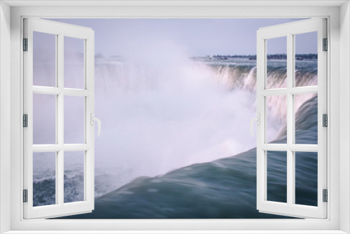 Fototapeta Naklejka Na Ścianę Okno 3D - Niagara Falls Winter Evening View