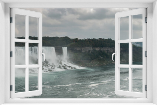 Fototapeta Naklejka Na Ścianę Okno 3D - Very large Niagara Falls panoramic view