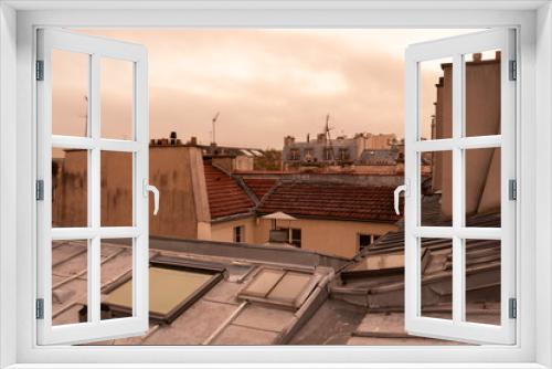 Fototapeta Naklejka Na Ścianę Okno 3D - Paris rooftops