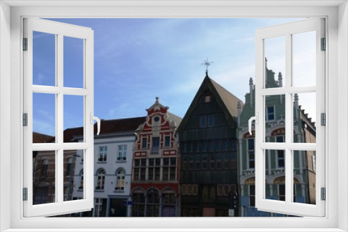 Fototapeta Naklejka Na Ścianę Okno 3D - Malines : Haverwerf Dyle- Melaan (Belgique)