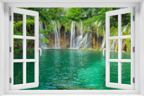 Fototapeta Naklejka Na Ścianę Okno 3D - beautiful waterfalls in Plitvice Lakes National Park, Croatia