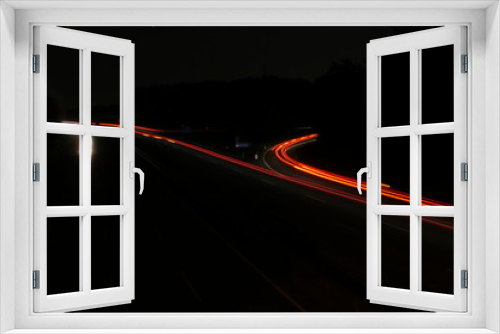 Fototapeta Naklejka Na Ścianę Okno 3D - Highway in Night 