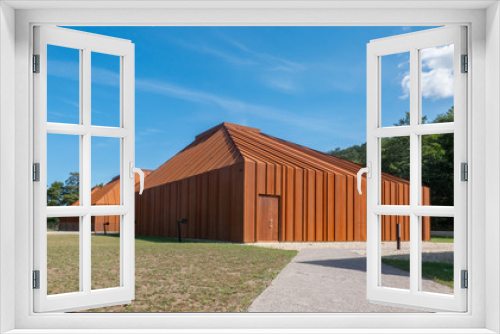 Fototapeta Naklejka Na Ścianę Okno 3D - modern rusty barn