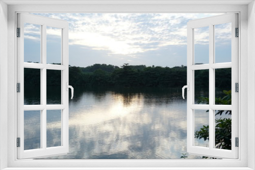 Fototapeta Naklejka Na Ścianę Okno 3D - Sky & Lake