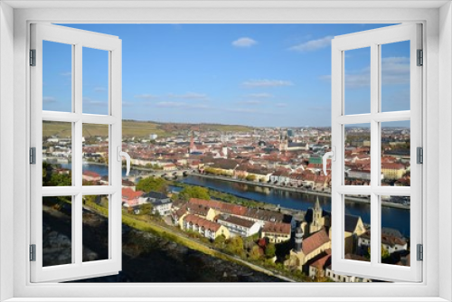 Fototapeta Naklejka Na Ścianę Okno 3D - View over Würzburg