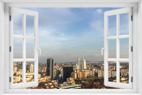Fototapeta Naklejka Na Ścianę Okno 3D - Istanbul city view at sunset