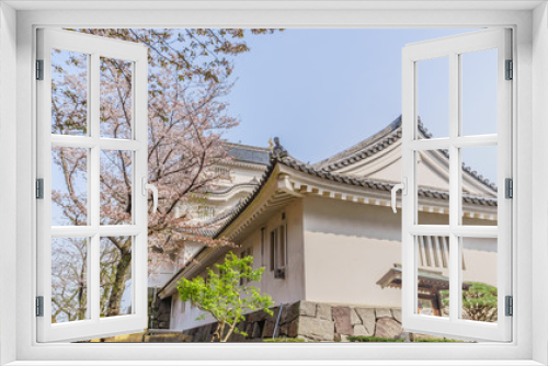 Fototapeta Naklejka Na Ścianę Okno 3D - 春の大多喜城の風景