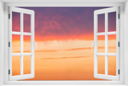 Fototapeta Naklejka Na Ścianę Okno 3D - Colorful clouded sky, sunset, background