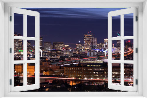Fototapeta Naklejka Na Ścianę Okno 3D - Boston Skyline