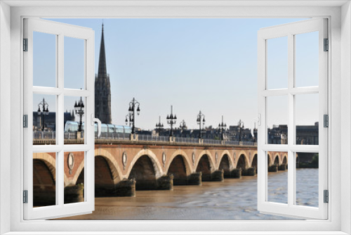 Fototapeta Naklejka Na Ścianę Okno 3D - Pont de Bordeaux