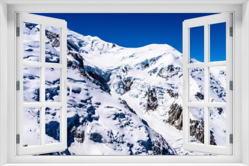 Fototapeta Naklejka Na Ścianę Okno 3D - Snowy mountains Chamonix, Mont Blanc, Haute-Savoie, Alps, France