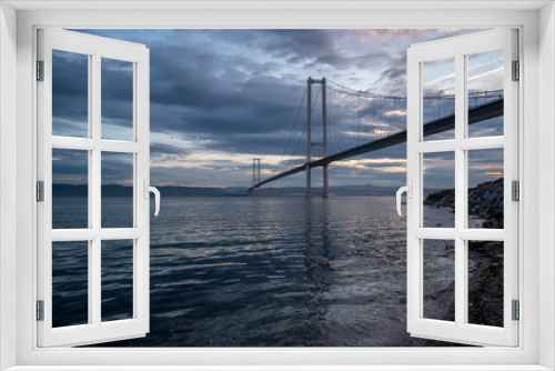 Fototapeta Naklejka Na Ścianę Okno 3D - Osman Gazi Bridge (Izmit Bay Bridge). Izmit, Kocaeli, Turkey