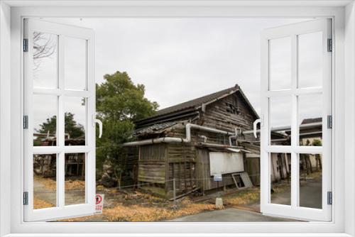 Fototapeta Naklejka Na Ścianę Okno 3D - 炭鉱施設の風景