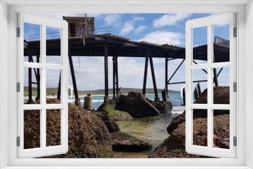 Fototapeta Naklejka Na Ścianę Okno 3D - Catherine Hill Bay Pier