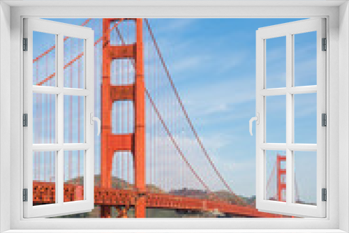 Fototapeta Naklejka Na Ścianę Okno 3D - Golden Gate Bridge - the most internationally recognized symbols of San Francisco, California and the United States