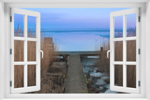 Fototapeta Naklejka Na Ścianę Okno 3D - frozen fjord