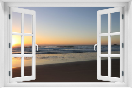 Fototapeta Naklejka Na Ścianę Okno 3D - Beach sundown