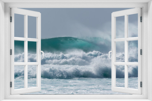 Fototapeta Naklejka Na Ścianę Okno 3D - Capo Verde ocean waves seen from the beach