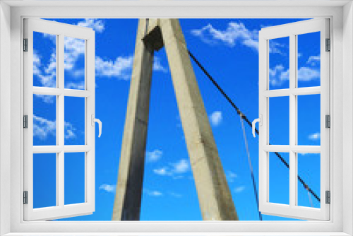 Fototapeta Naklejka Na Ścianę Okno 3D - bridge in the sky