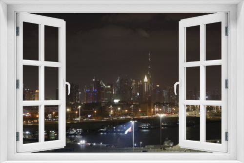 Fototapeta Naklejka Na Ścianę Okno 3D - Dubai by night