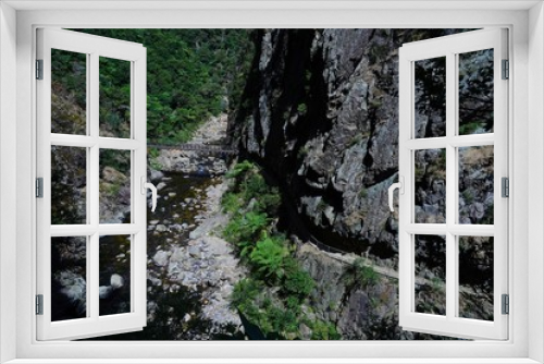 Fototapeta Naklejka Na Ścianę Okno 3D - 壮大な眺めのカランガハケ渓谷