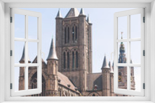 Fototapeta Naklejka Na Ścianę Okno 3D - View from Ghent, Flanders.