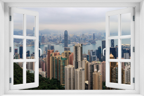 Fototapeta Naklejka Na Ścianę Okno 3D - Hong Kong. Victoria Bay