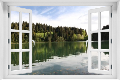 Fototapeta Naklejka Na Ścianę Okno 3D - gorgeous lake landscape photos.artvin/savsat/turkey