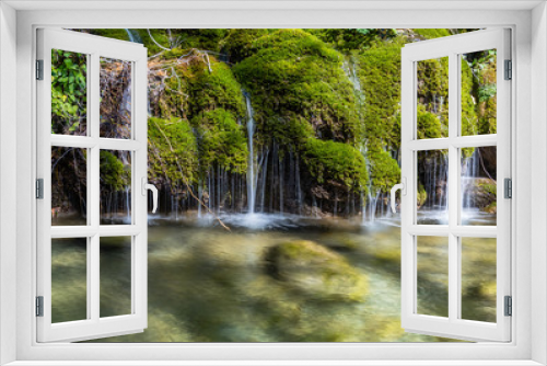 Fototapeta Naklejka Na Ścianę Okno 3D - Waterfalls and Creek in the Mountains of Southern Italy