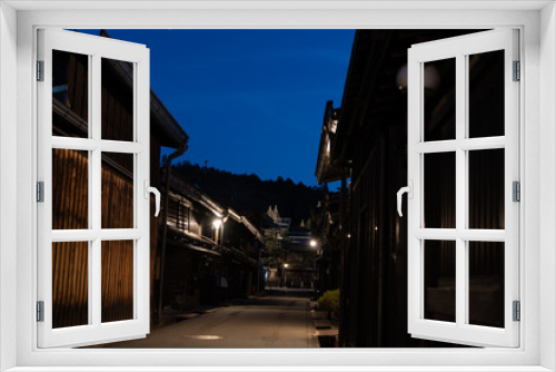 Fototapeta Naklejka Na Ścianę Okno 3D - 飛騨高山の夜