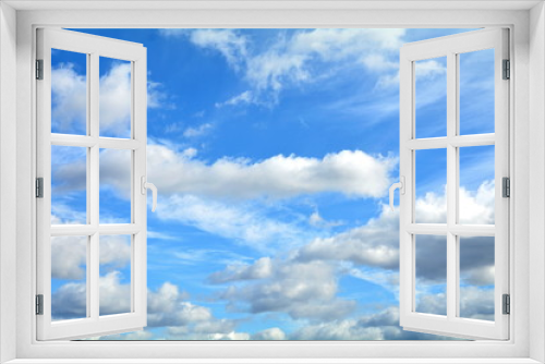 Fototapeta Naklejka Na Ścianę Okno 3D - chmury na niebie